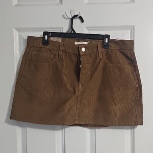 Levis Brown Corduroy Mini Skirt